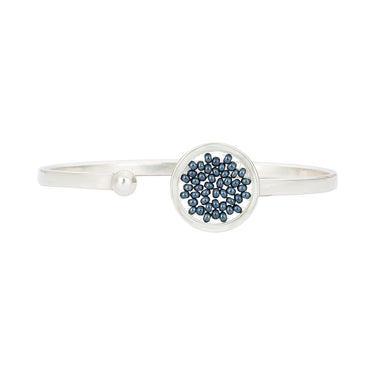Bangle Upsala Plata Círculo Sencillo Acerina
